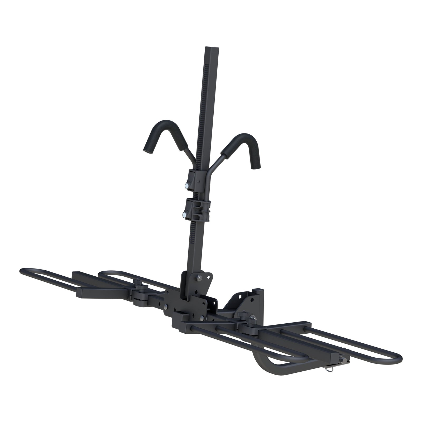 CURT 18085 Secure Locking Tray-Style Trailer Hitch Bike Rack Mount, 2 Bikes, Fits 1-1/4, 2-Inch Receiver