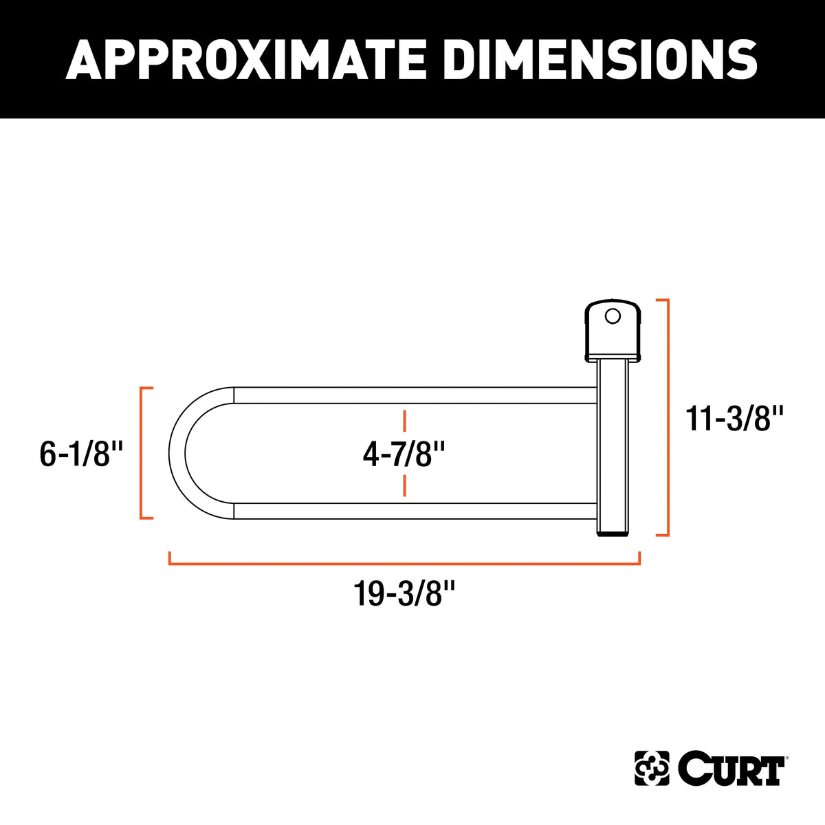 CURT 18091 Tray-Style Bike Rack Cradles for Fat Tires Up to 4-7/8 Inches Wide, 2-Pack