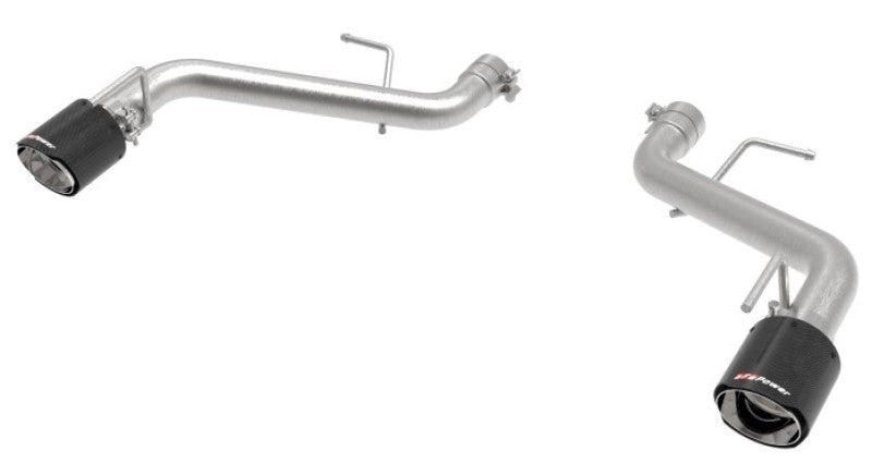 aFe POWER MACH Force-Xp 2.5in Axle-Back Exhaust System 16-20 Chevy Camaro SS V8 6.2L - Carbon Fiber - 49-44118-C