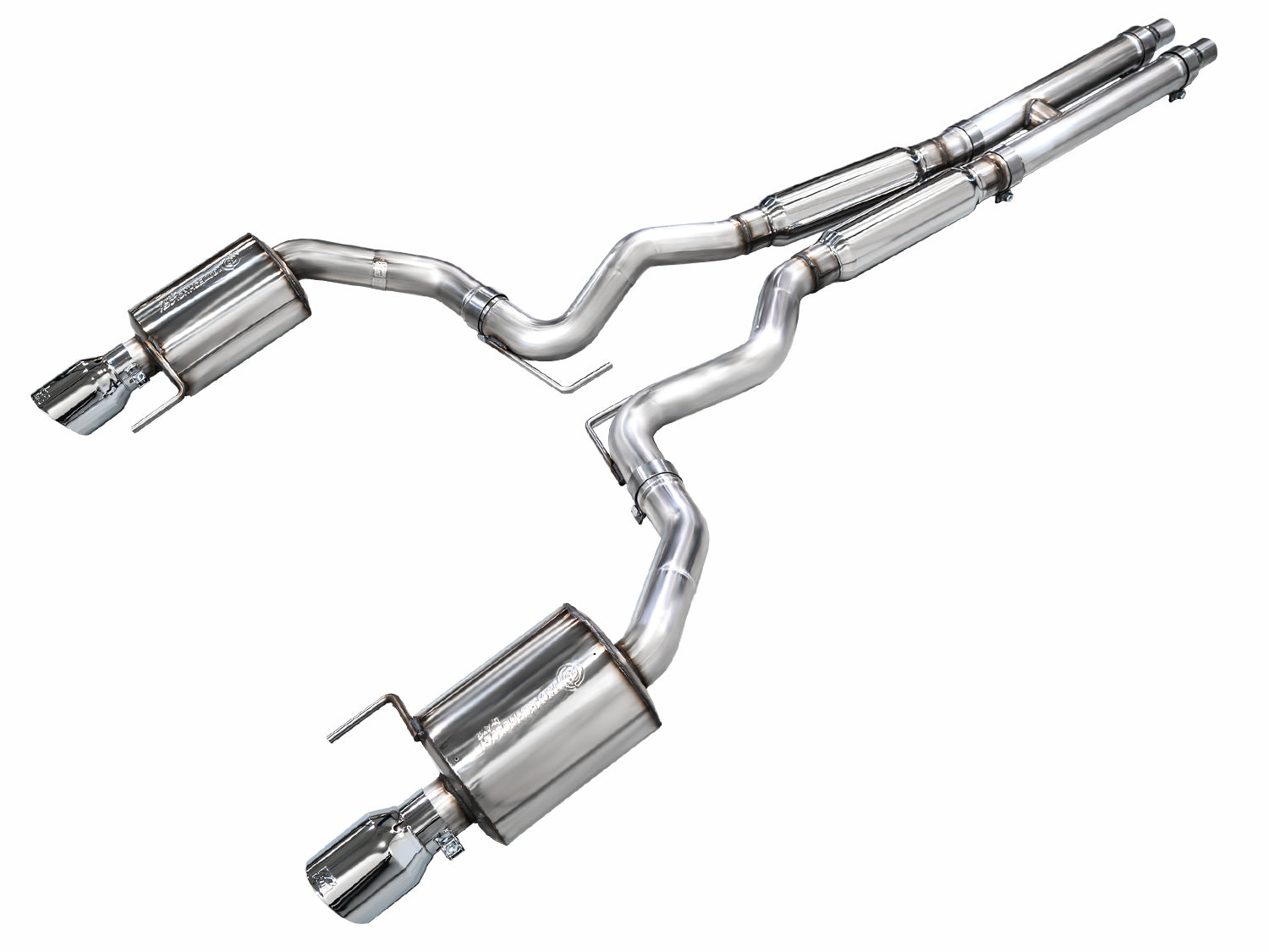AWE 2024 Ford Mustang GT Fastback S650 RWD Touring Catback Exhaust w/ Dual Chrome Silver Tips - 3015-32650