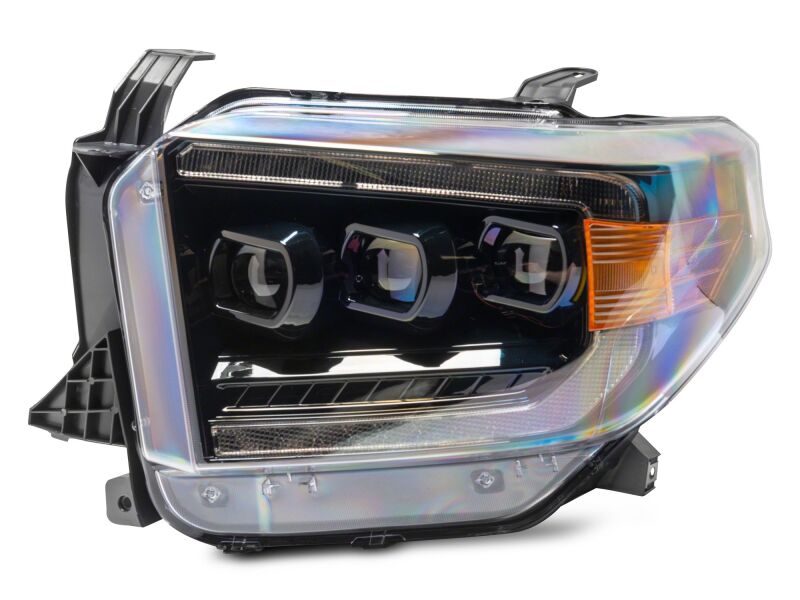 Raxiom 14-21 Toyota Tundra CXR Series LED Headlights- Black Housing- Clear Lens - TU41736 - front view
