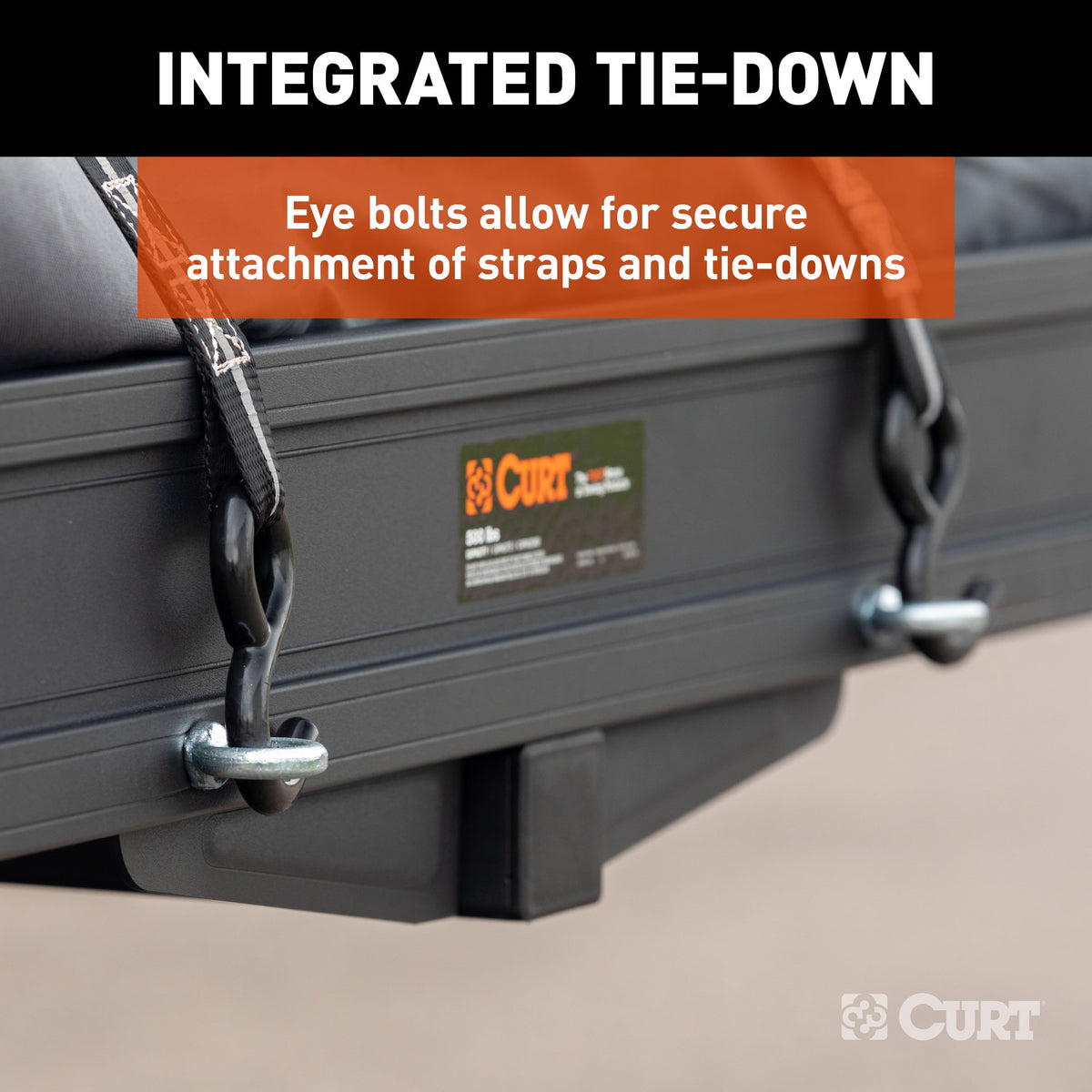 CURT 18415 ActiveLink 49" x 22" Aluminum Cargo Carrier, Fits 2" Receiver