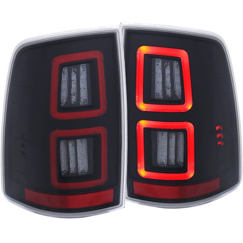 ANZO LED Black 13-17 Dodge Ram 1500/2500/3500 LED Taillights Black - 311273