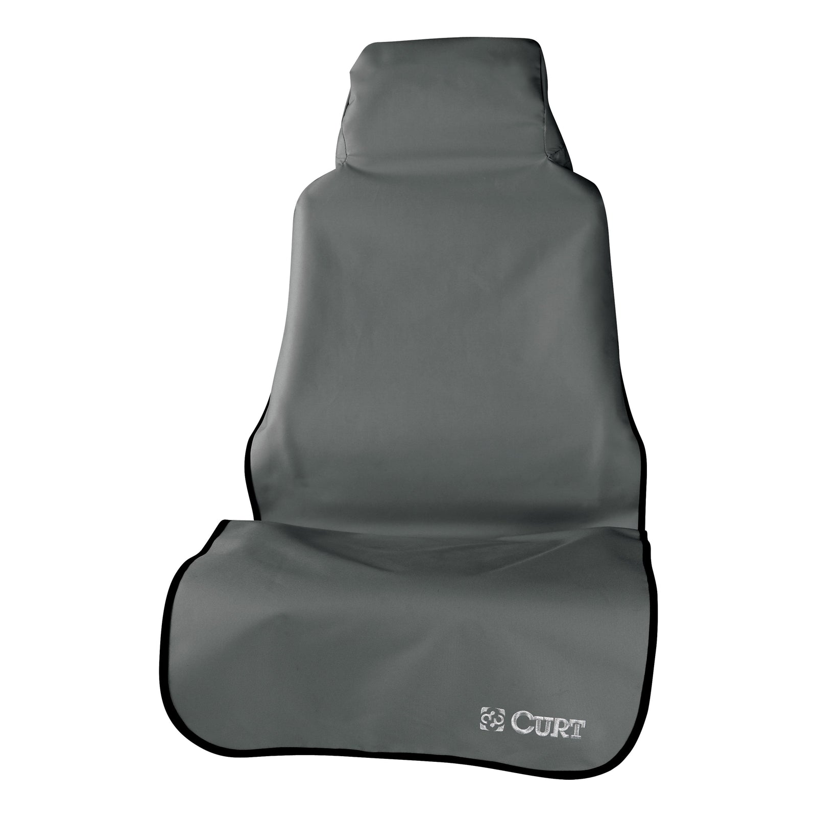 CURT 18500 Seat Defender 58-Inch x 23-Inch Grey Waterproof Universal Bucket Car Seat Cover Protector