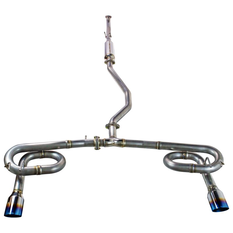 Remark 2022+ Honda Civic Sport Sedan (FE2) Catback Exhaust - Dual Burnt Stainless Steel Tips - RK-C2063H-11T