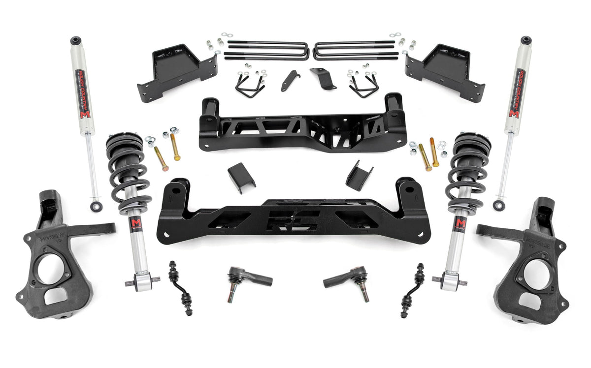 Rough Country - 7 Inch Lift Kit - Alu/Stamp Steel - M1 Strut/M1 - Chevy/GMC 1500 (14-18 & Classic) - 18740