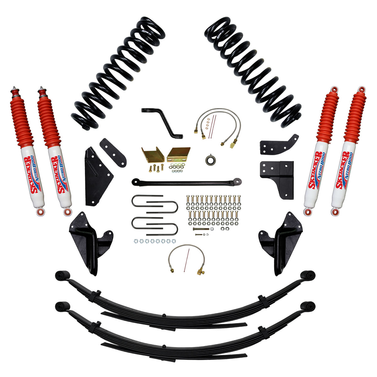 Skyjacker 80-96 Ford F-150 8 In Suspension Lift Kit With Adx M2.0 Aluminum Monotube Shocks - 188PK-AXM