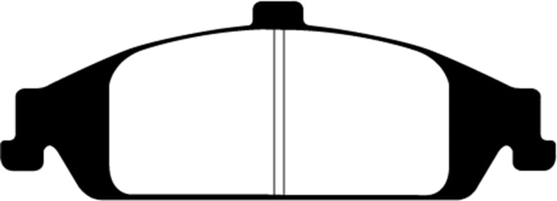 EBC 98-01 Chevrolet Malibu 2.4 Ultimax2 Front Brake Pads - UD752 for 1998-2004 Chevrolet Malibu - angle view