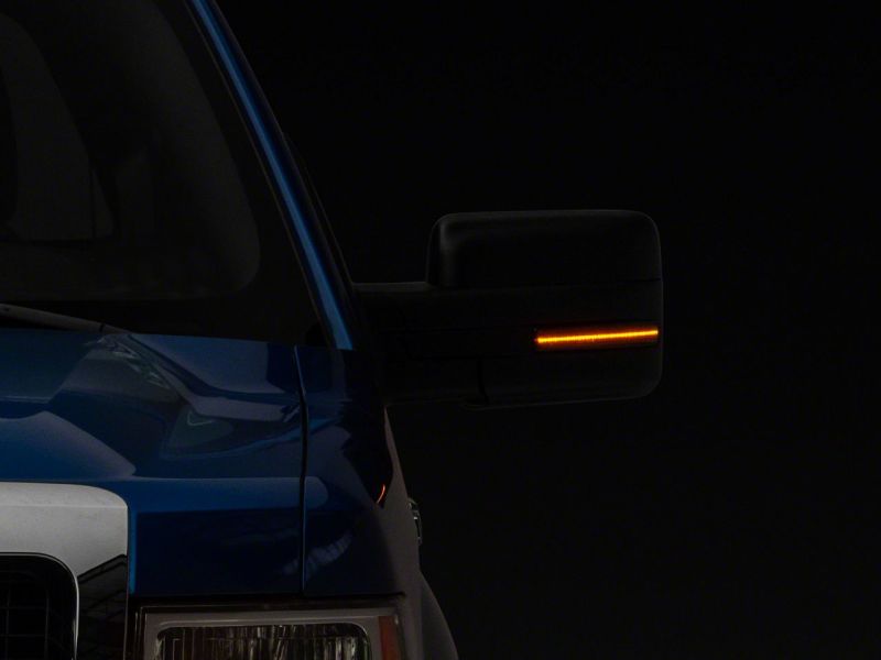 Raxiom 09-14 Ford F-150 Axial Series Sequential LED Mirror Mounted Turn Signals- Smoked - T544359