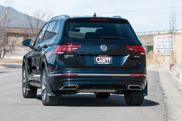 RokBlokz - Volkswagen Tiguan 2018+ Rally Mud Flaps by RokBlokz - front view