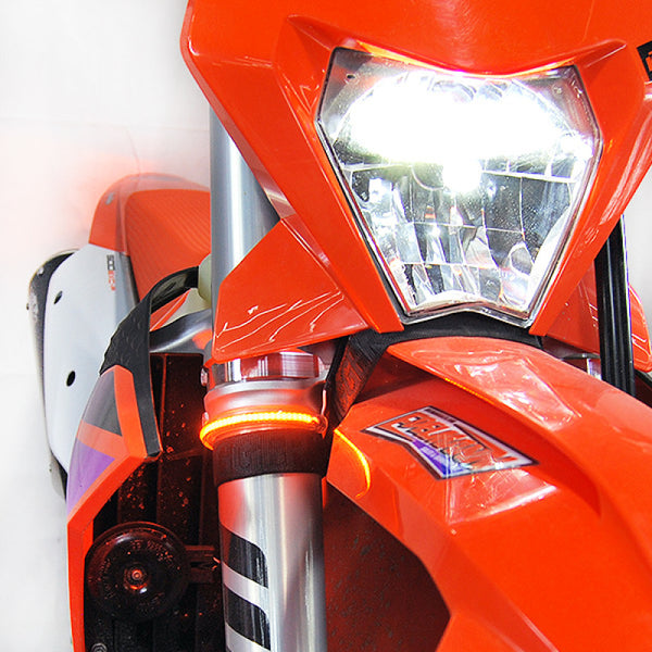 New Rage Cycles 24+ KTM 350/500 EXC-F Front Turn Signals - EXC-FB-24 - front view