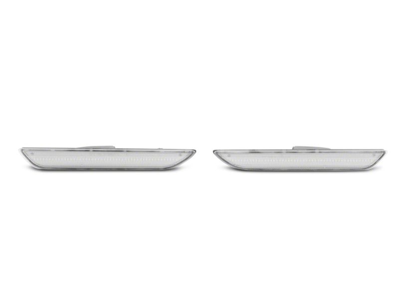Raxiom 15-23 Ford Mustang Axial Series LED Side Marker Lights Rear- Clear - 404230