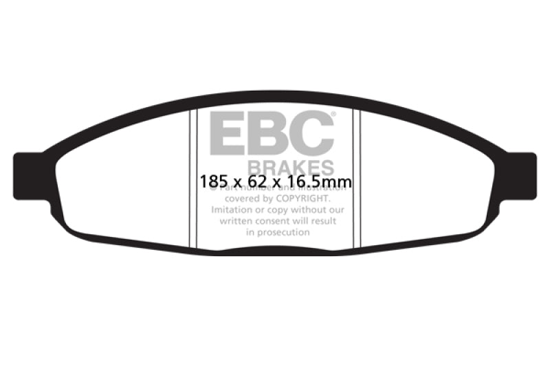 EBC 05-07 Chrysler Pacifica 3.5 Greenstuff Front Brake Pads - DP21688