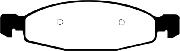 EBC 99-02 Jeep Grand Cherokee 4.0 (ATE) Ultimax2 Front Brake Pads - UD790 for 1999-2004 Jeep Grand Cherokee - front view