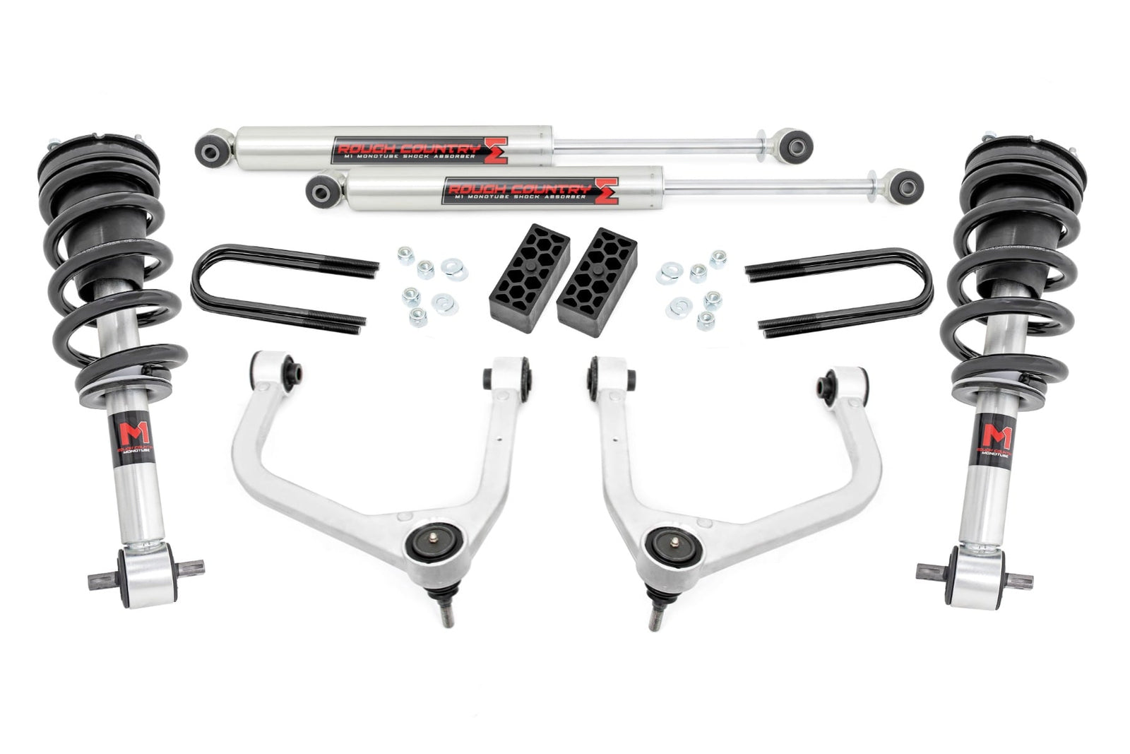 Rough Country - 3.5 Inch Lift Kit - M1 - Rear Mono Leaf - Chevy Silverado 1500 (22-24) - 28240