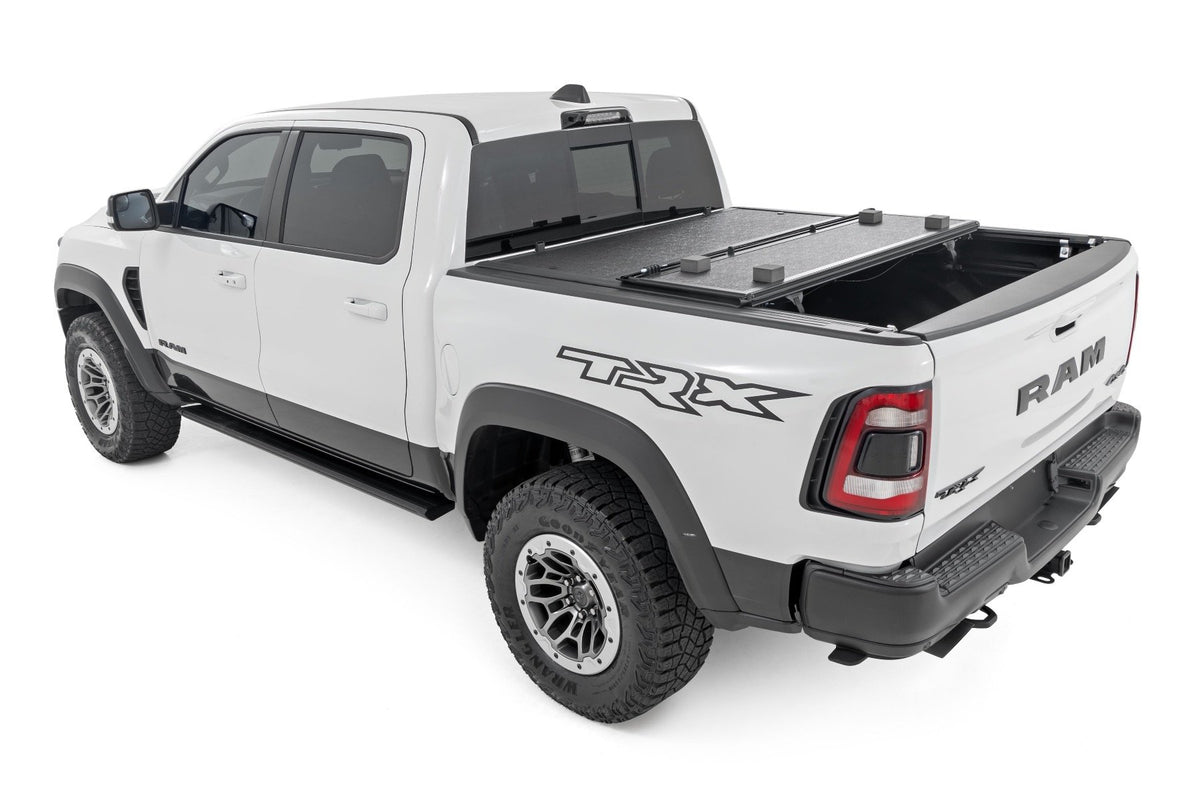 Rough Country - Hard Low Profile Bed Cover -6'4" - No Rambox - Ram 1500 (19-25)/1500 TRX (21-24) - 47320650B by Rough Country