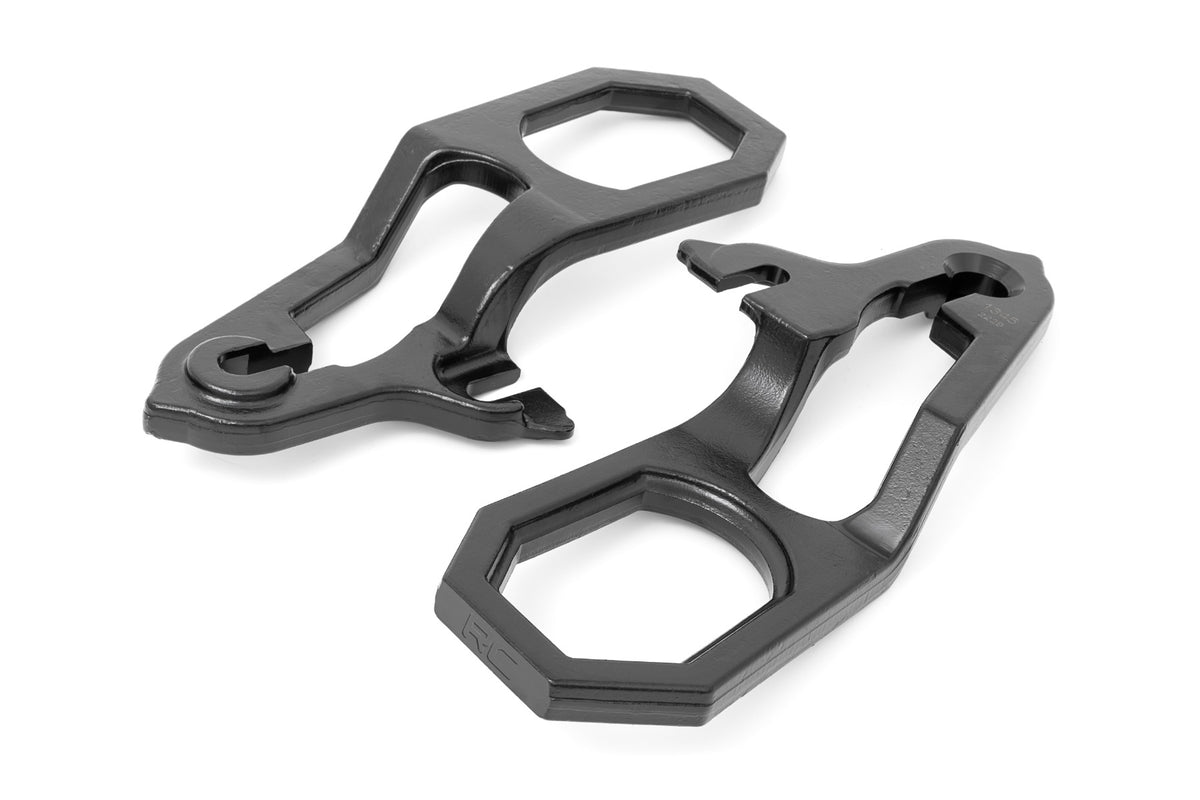 Rough Country - Tow Hook Brackets & Bezel Combo - Ram 1500 2WD/4WD (2019-2021) - RS185 by Rough Country - angle view