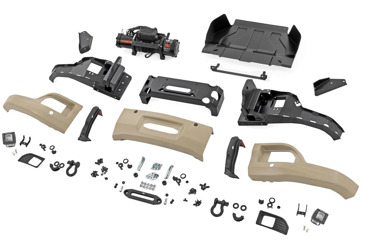Rough Country - Front FXS Bumper - 12000S - GTL Sand Dune - Chevy Silverado 1500 (23-26) - 13007-GTL