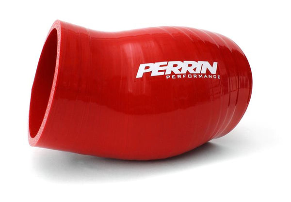 Perrin Subaru 08-15 WRX Top Mount Intercooler Silicone Coupler - Red - PSP-ITR-321RD for 2008-2014 Subaru Impreza - front vie