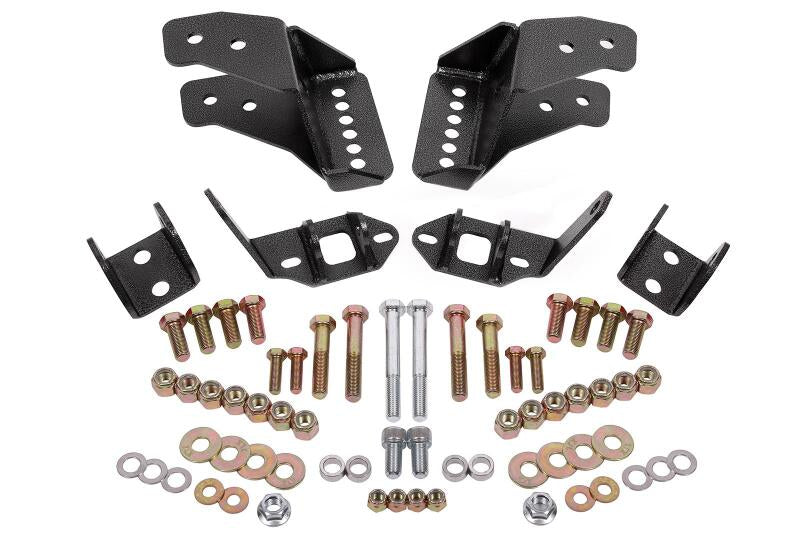 BMR 78-87 G-Body Coilover Conversion Kit Rear Adjustable Shock Mount Without CAB - Black Hammertone - CCK462H by BMR Suspensi