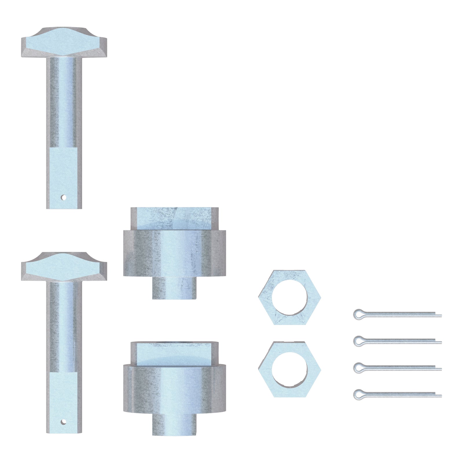 CURT 19203 Replacement 5th Wheel Puck System Anchors, Compatible with Ram, Large, Fits 16021, 16022