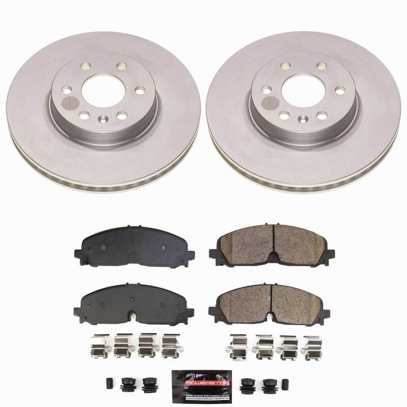Power Stop 21-22 Chevrolet Colorado Front Z23 Coated Brake Kit - CPK8741-23