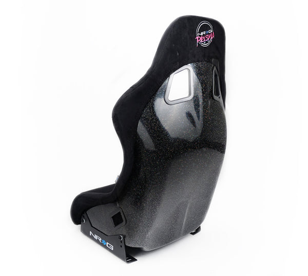NRG FRP Bucket Seat Prisma Edition w/ Pearlized Back (Medium) - FRP-303BK-PRISMA - front view
