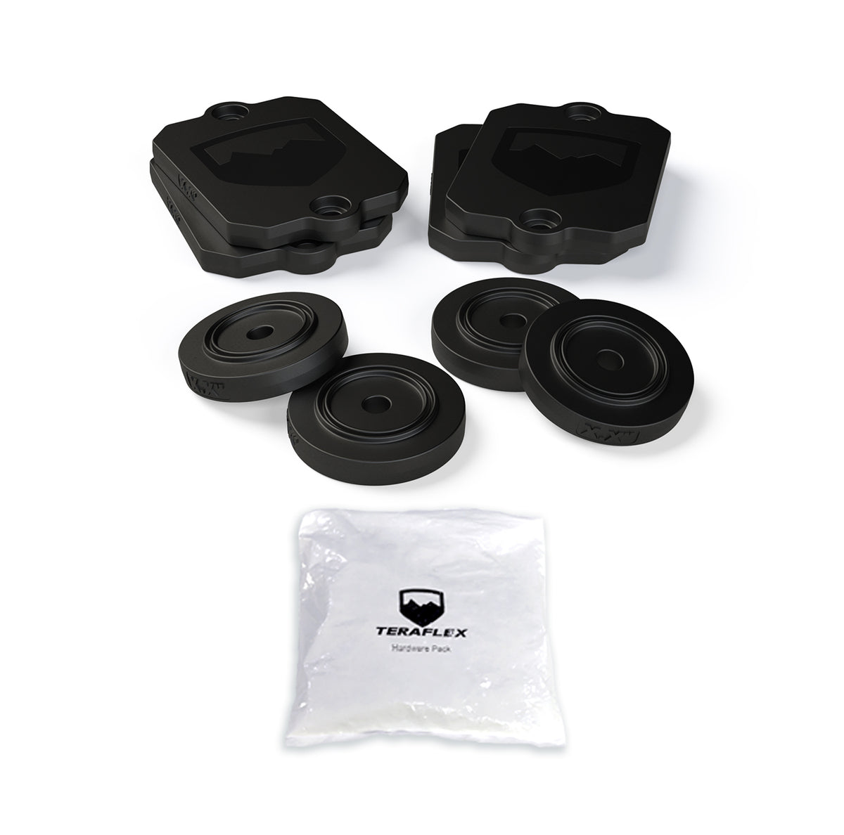 Teraflex JL Bump Stop Strike Pad Shim Kit - F & R