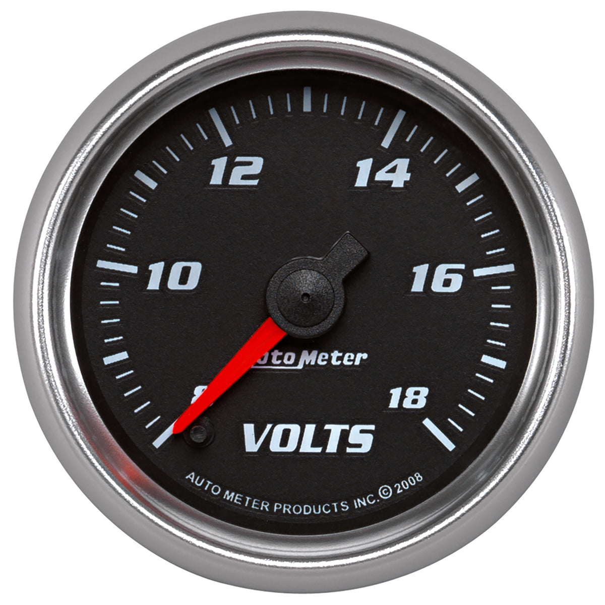 Autometer Pro-Cycle Gauge Voltmeter 2 1/16in 18V Digital Stepper Motor Black - 19692