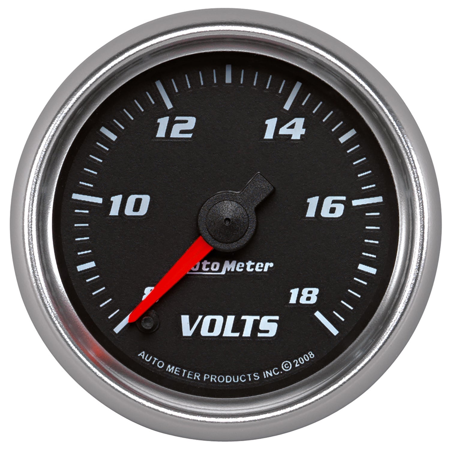 Autometer Pro-Cycle Gauge Voltmeter 2 1/16in 18V Digital Stepper Motor Black - 19692