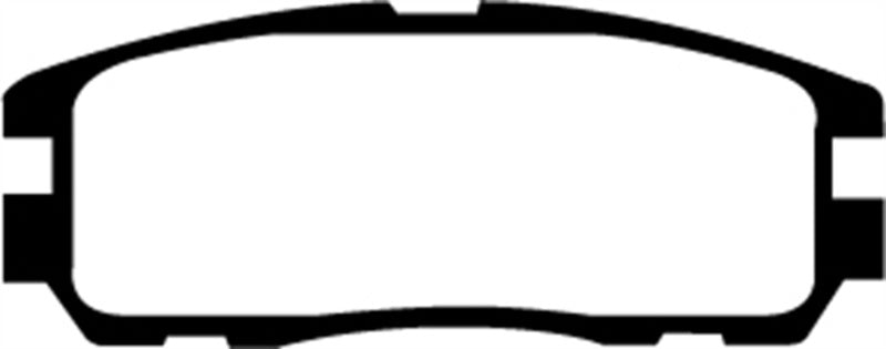 EBC 96-98 Acura SLX 3.2 Greenstuff Rear Brake Pads - DP6974 for 1993-2004 Isuzu Rodeo - angle view