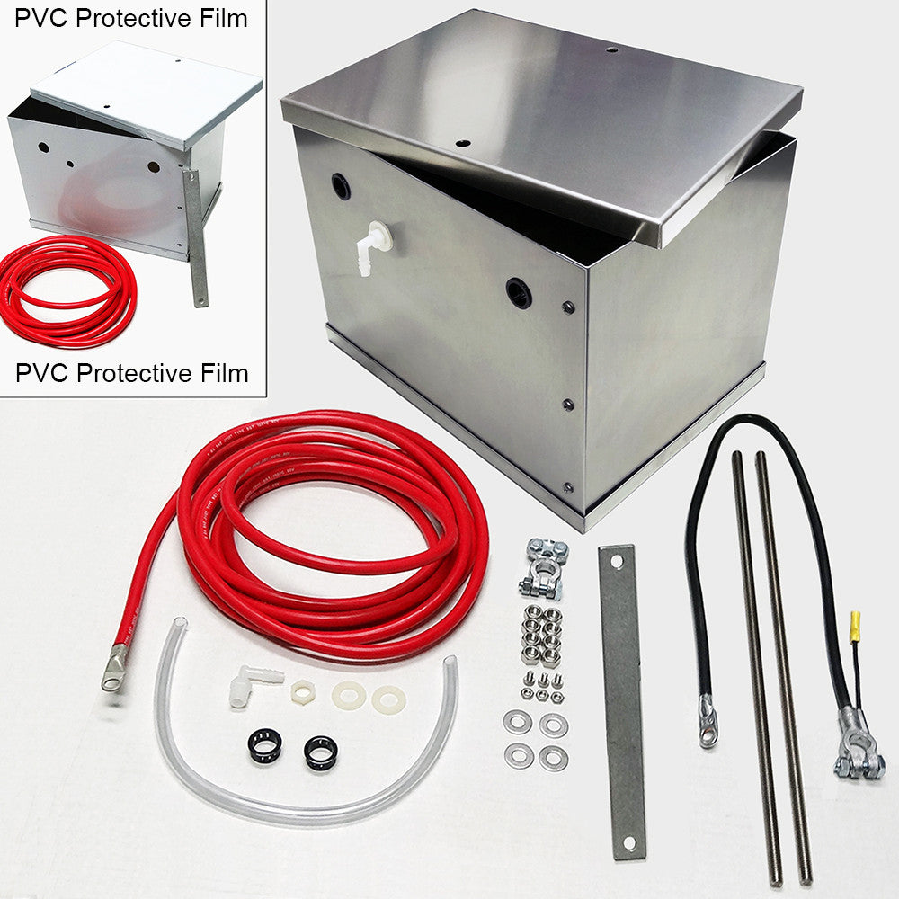 UPR - NHRA Legal Universal Aluminum Battery Box Kit - 9005 by UPR Products
