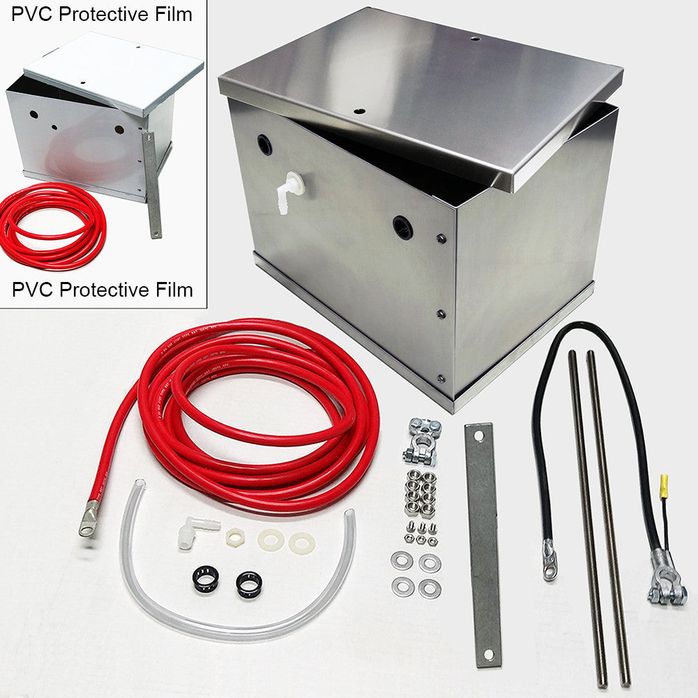 UPR - NHRA Legal Universal Aluminum Battery Box Kit - 9005 by UPR Products