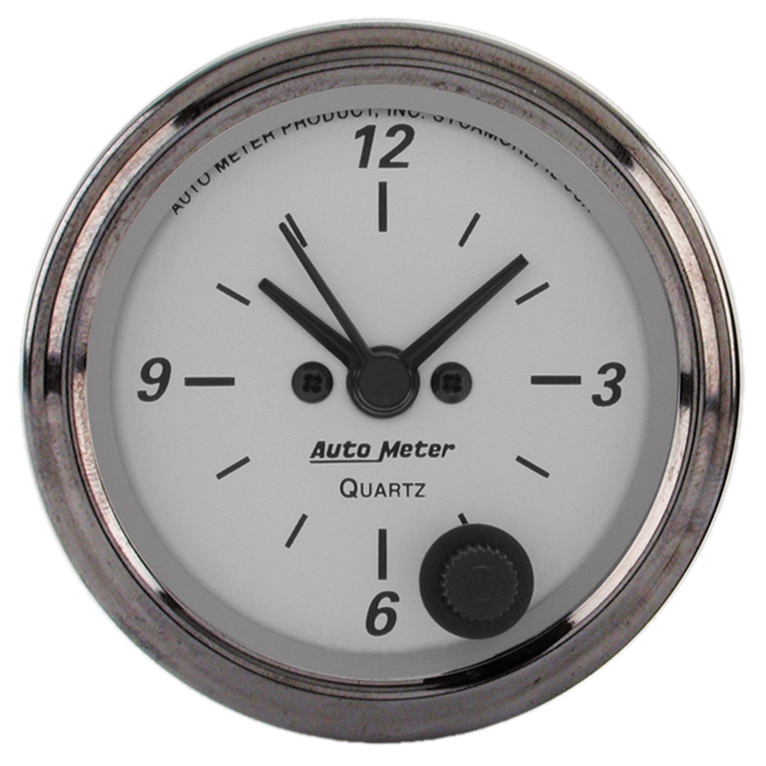 AutoMeter American Platinum Series 2.0625in Clock 12 Hour Analog - 1986