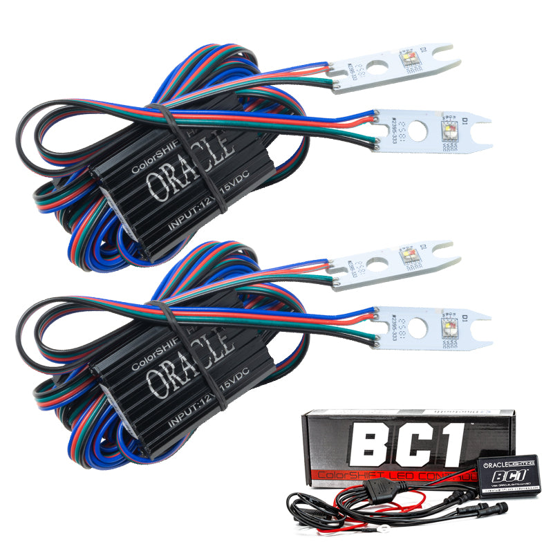 Oracle 15-17 Ford F-150 Headlight DRL Upgrade Kit - ColorSHIFT w/ BC1 Controller- 2395-335