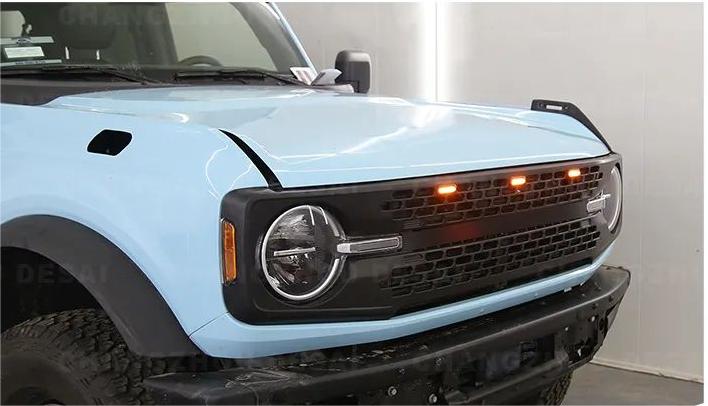 Raptor Racing Gold Series - 21+ Ford Bronco w/High End Grill 3 LED Grill Lights
