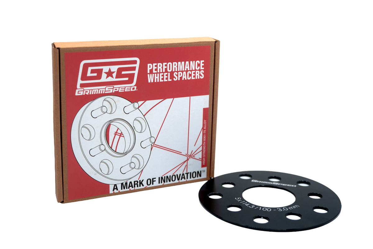 GrimmSpeed 5x100 and 5x114.3 3mm Wheel Spacer (Pair) - GRM.1189.1.0