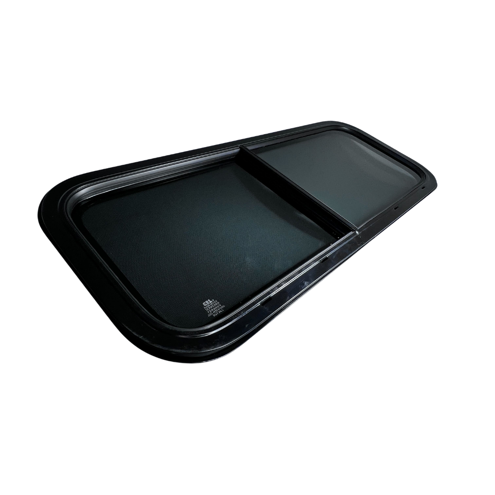 S&B CRL Glass Slider Window w/ Clamp Ring (Passenger Side) for Sprinter Van Wideouts - 70-2004