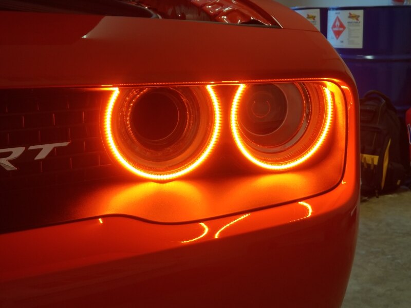 Oracle 15-21 Dodge Challenger Dynamic Surface Mount Headlight Halo Kit - - Dynamic SEE WARRANTY - 3990-332