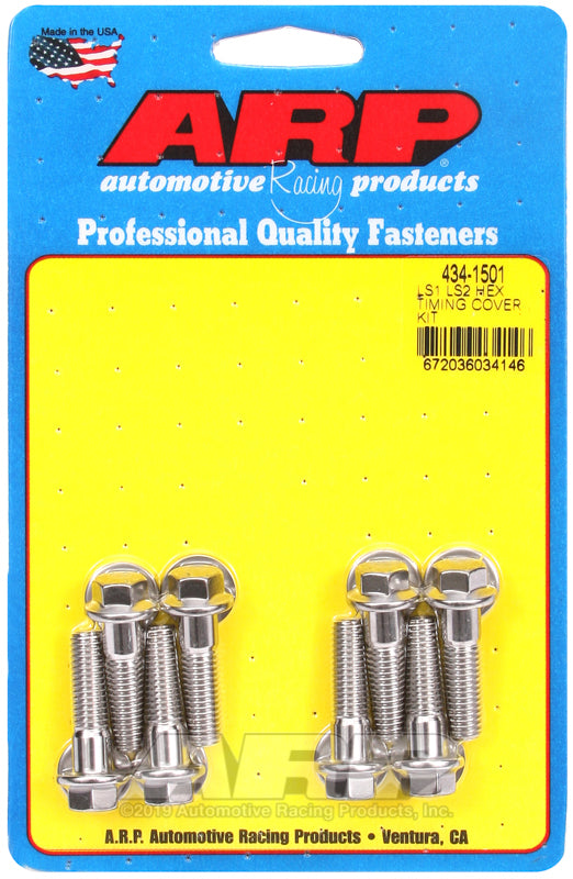 ARP LS1 LS2 SS Hex Timing Cover Bolt Kit - 434-1501