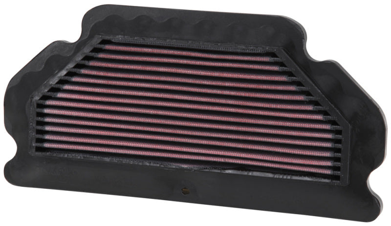 K&N 03-04 Kawasaki ZX6R/ZX6RR Ninja Replacement Air Filter - KA-6003 for 2003-2004 Kawasaki ZX600 Ninja ZX-6R - front view
