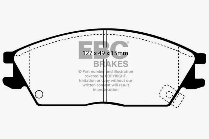 EBC 95-99 Hyundai Accent Ultimax2 Front Brake Pads - UD497