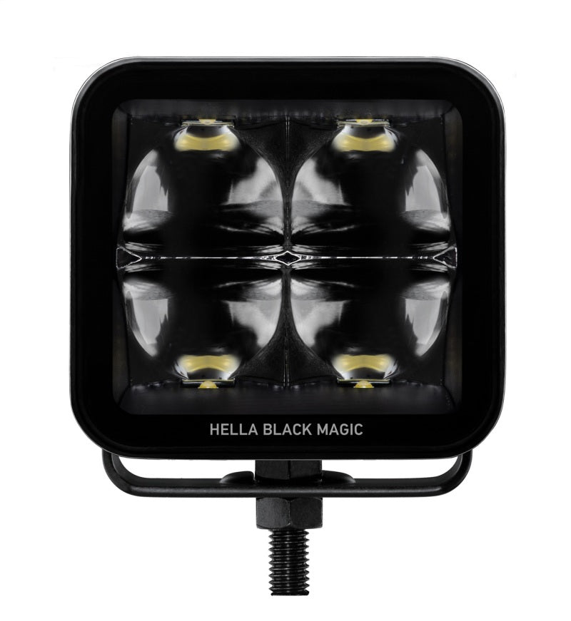 Hella Universal Black Magic 3.2in L.E.D. Cube Kit - Spot Beam - 358176821