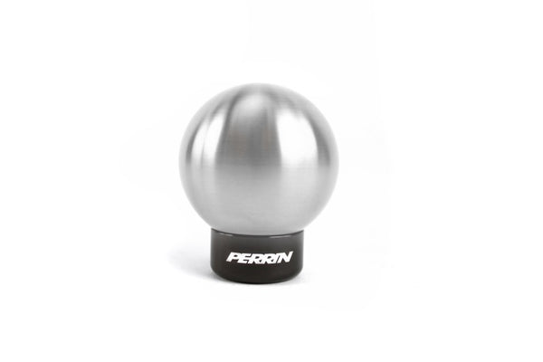 Perrin 15-22 Subaru WRX 2.0in. SS Ball Shift Knob (w/Rattle Fix) - Brushed - PSP-INR-132-3 by Perrin Performance - front view
