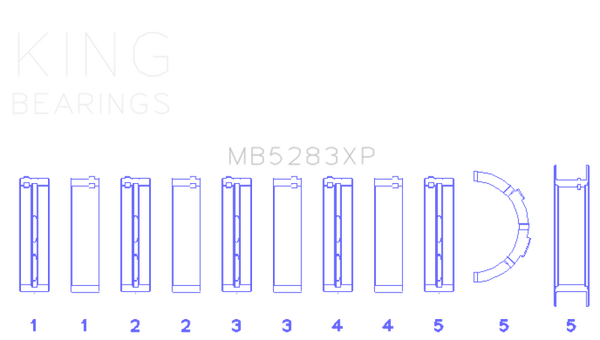 King Performance Main Race Bearing Set - Size Standard X - MB5283XPSTDX