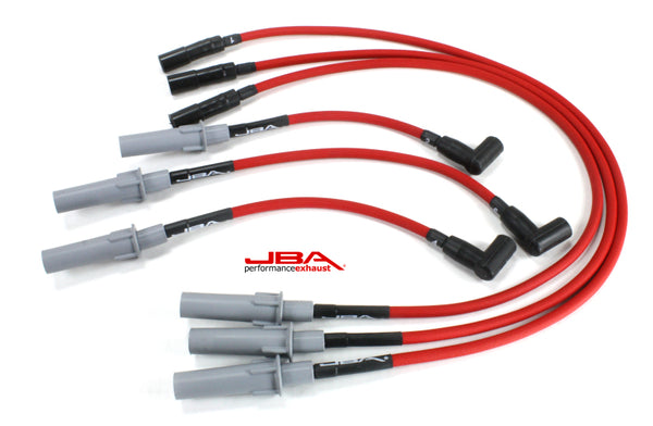 JBA 07-11 Jeep 3.8L Ignition Wires High Temp 6 Lead Set (Use w/1528S) - W01528HT for 2007-2011 Jeep Wrangler - front view