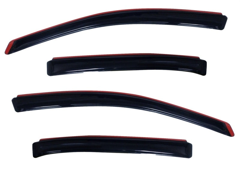 AVS 10-18 Ford Taurus Ventvisor In-Channel Front &amp; Rear Window Deflectors 4pc - Smoke - 194194