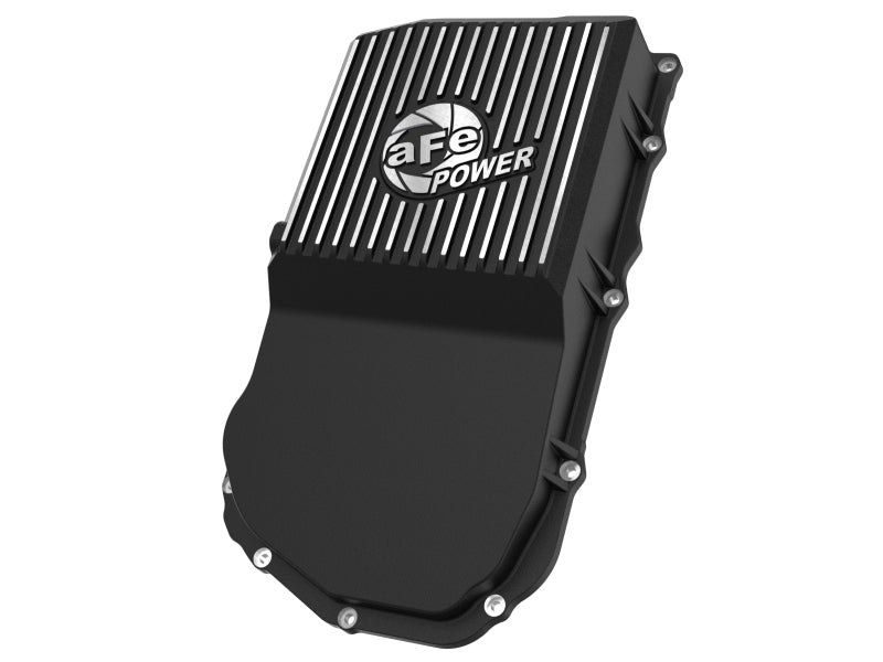 aFe POWER 21-24 RAM 1550 TRX Pro Series Transmission Pan Black w/ Machined Fins - 46-71310B