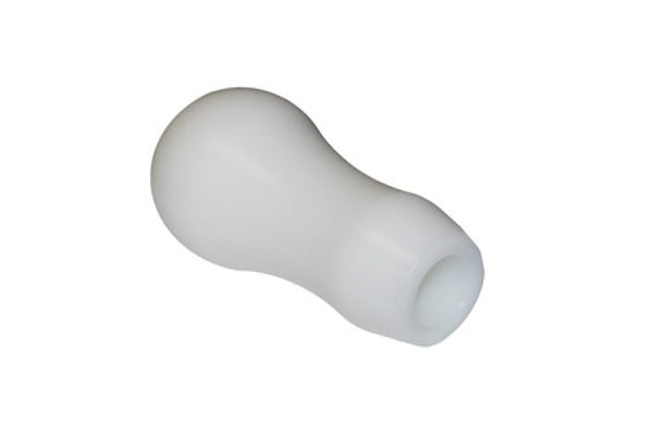 Torque Solution Delrin Tear Drop Tall Shift Knob (White): Universal 10x1.5 - TS-UNI-143W by Torque Solution