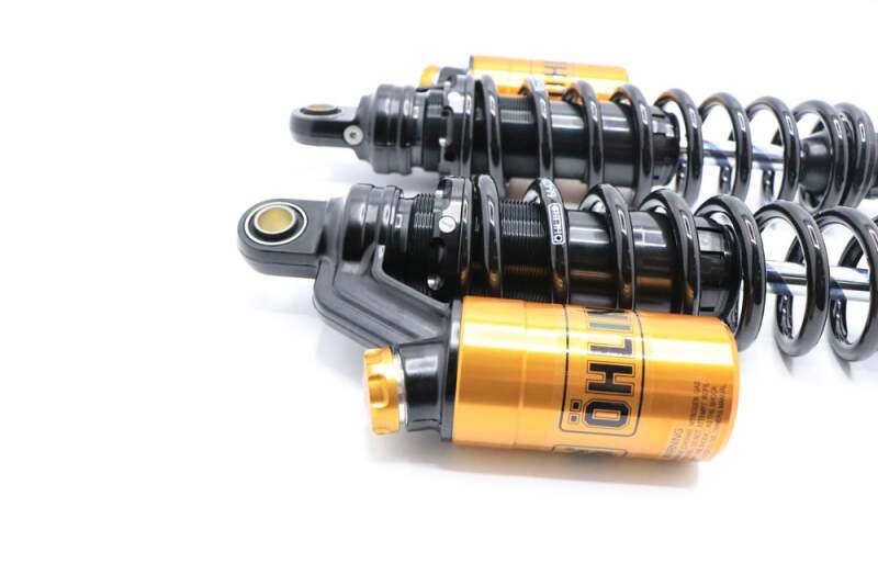 Ohlins 91-17 Harley-Davidson Dyna FXD STX 36 Blackline Shock Absorber w/ Gold Accents - HD 764LE